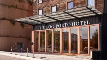 The Outside of The Log Hotel Porto