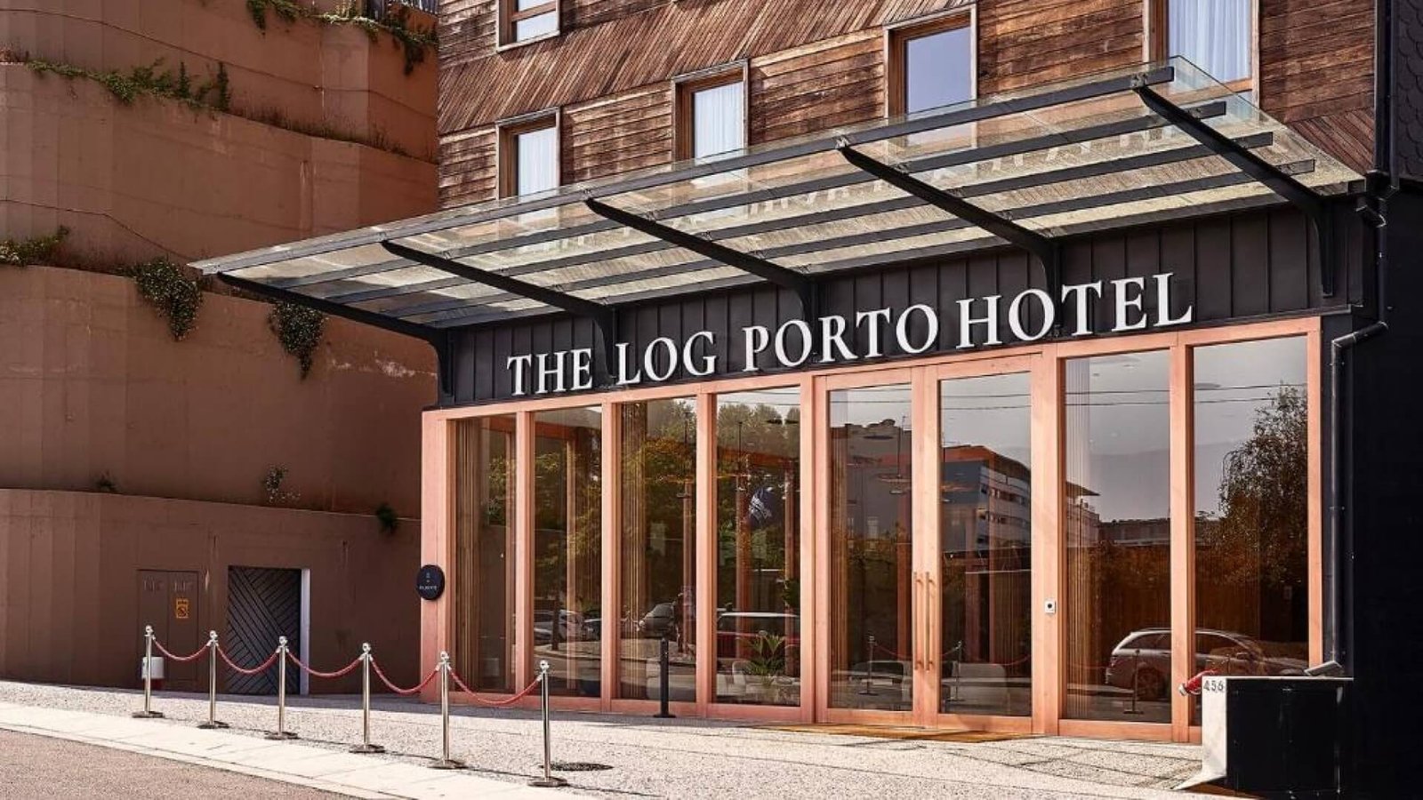 The Outside of The Log Hotel Porto