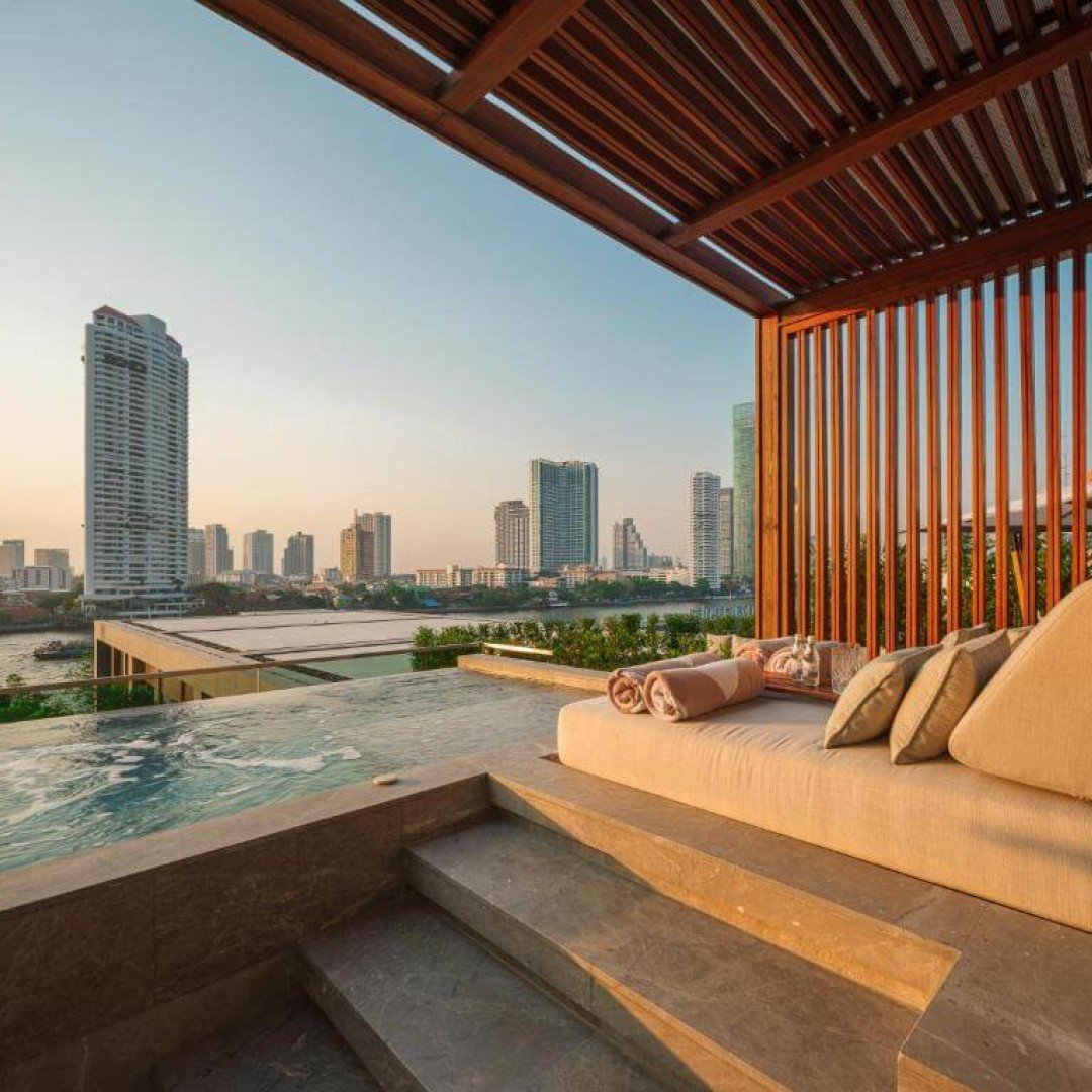 Capella Bangkok private pool villa surrounded by tropical gardens