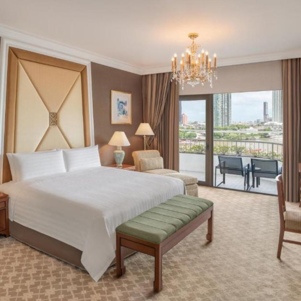 Shangri-La Bangkok riverside hotel interior bedroom design