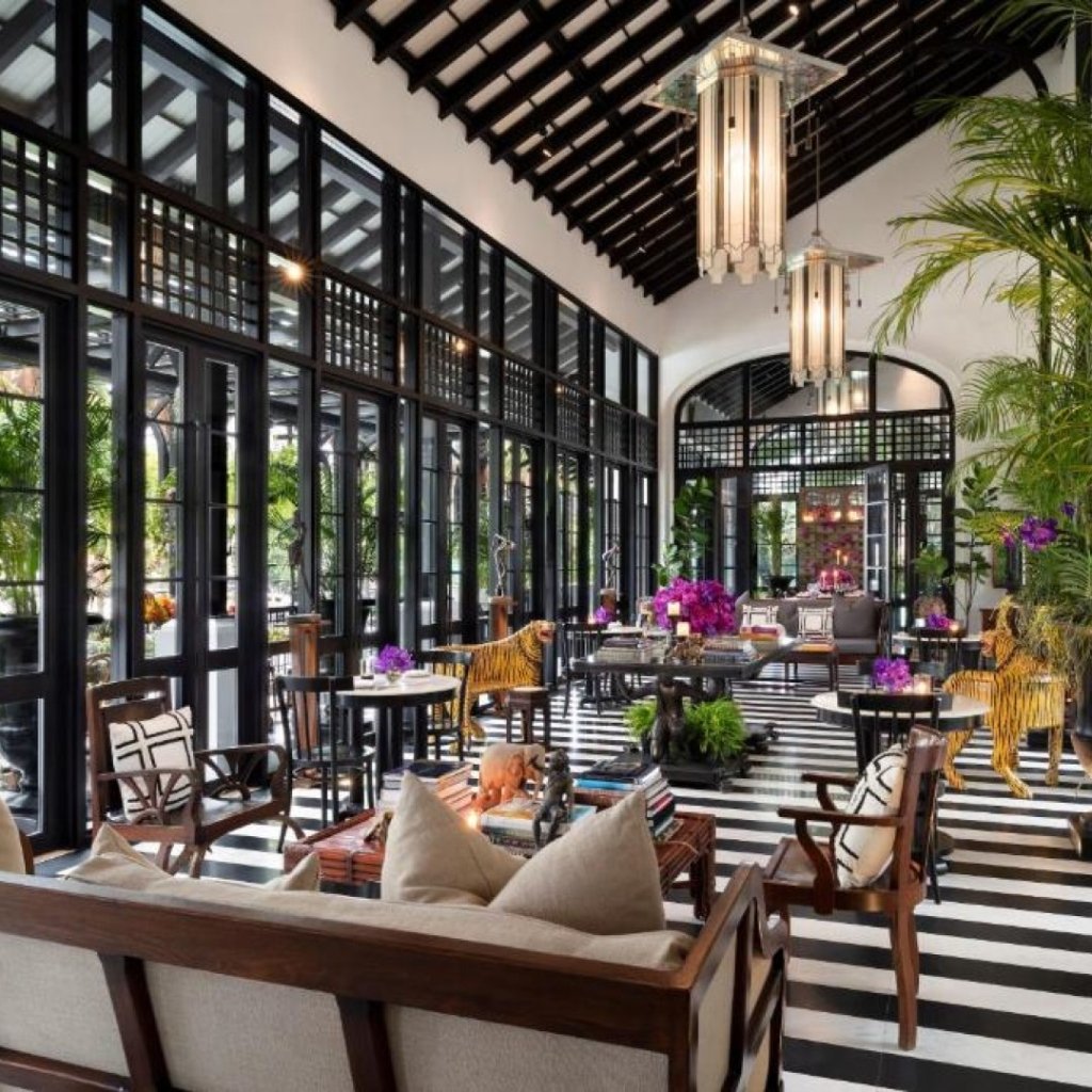 Rice barge dining on the Chao Phraya River at The Siam Bangkok